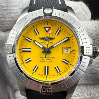 Breitling Avenger Seawolf A17319101I1X1 45mm Stainless steel Yellow