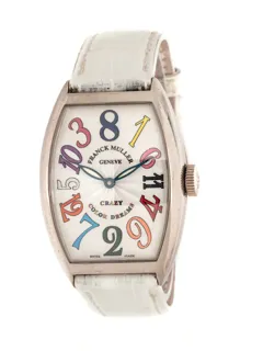 Franck Muller Crazy Color Dreams 5850 CH 32mm 18k white gold Silver