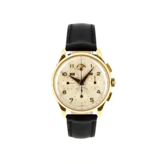 Universal Genève Tri-Compax 12 552 18k yellow gold Gray