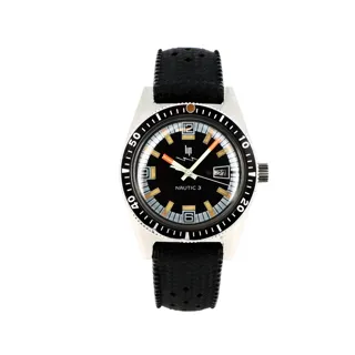 LIP Nautic 38mm Stainless steel Black