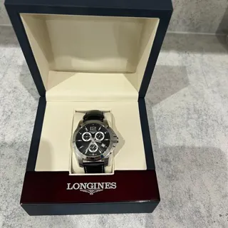 Longines Conquest L3.660.4 41mm Stainless steel Black