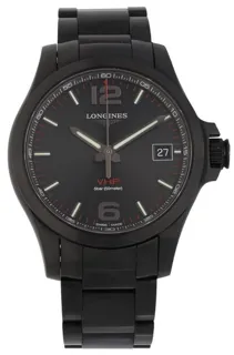 Longines Conquest L3.716.2 41mm Stainless steel Black