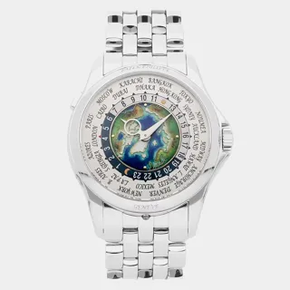 Patek Philippe World Time 5131/1P-001 39.5mm Platinum Silver