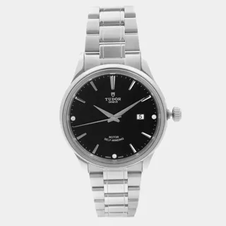 Tudor Style 41mm Stainless steel Black