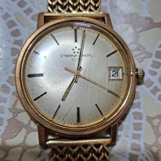 Eterna Matic 746 T 34mm Yellow gold Golden