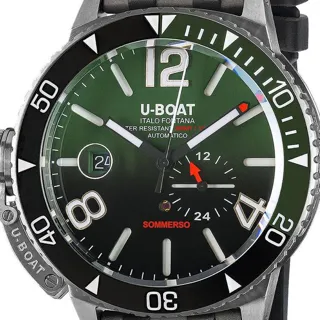 U-Boat Dive Watch 9520 46mm Stainless steel Green