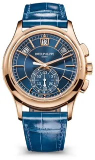 Patek Philippe Annual Calendar Chronograph 5905R-010 42mm Rose gold Blue