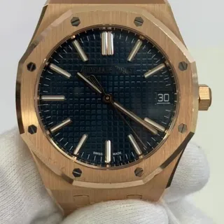 Audemars Piguet Royal Oak Selfwinding 15510OR.OO.1320OR.03 ( OAK  ) 41mm Rose gold Blue