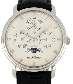 Blancpain Villeret 6057-3442-55B 38mm Platinum White