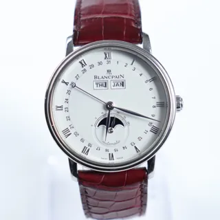 Blancpain Villeret 6263-1127-55A 38mm Stainless steel White