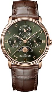 Blancpain Villeret 6656 3653 55B Rose gold Green