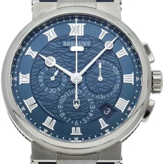 Breguet Marine 5527BB/Y2/5WV 42mm White gold Blue