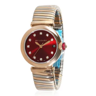 Bulgari Lvcea Tubogas 103123 Rose gold and Stainless steel Red