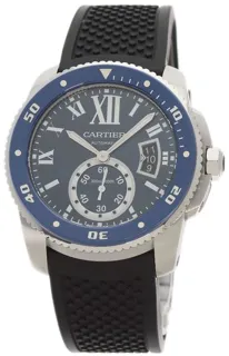 Cartier Calibre de Cartier WSCA0010 42mm Stainless steel Blue