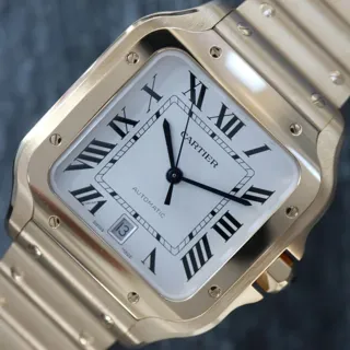 Cartier Santos de Cartier 40mm Yellow gold Silver