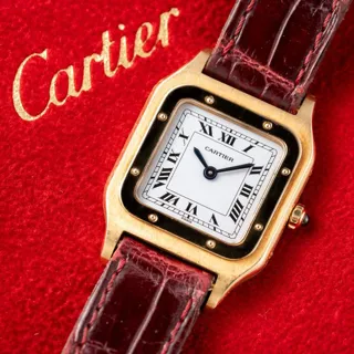 Cartier Santos Dumont 96053 23mm Yellow gold White