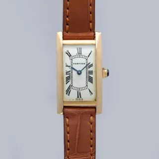 Cartier Tank Cintrée 18.5mm 18k yellow gold White