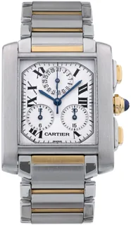 Cartier Chronoflex W51004Q4 Yellow gold and Stainless steel White