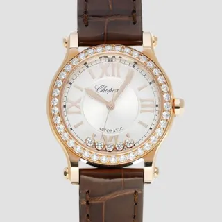 Chopard Happy Sport 274893-5012 30mm Rose gold White