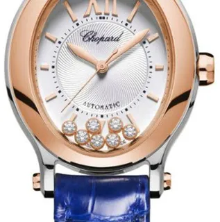 Chopard Happy Sport 278602-6001 31.5mm Yellow gold and Stainless steel Silver