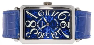 Franck Muller Crazy Hours 1200 CH 32mm White gold Blue