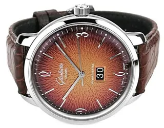 Glashütte Sixties Panorama Date 2-39-47-09-02-04 42mm Stainless steel Orange