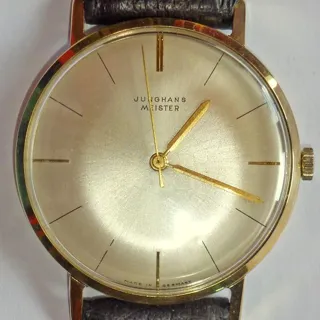 Junghans Meister 15343 34.5mm Yellow gold White