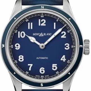 Montblanc 1858 126758 40mm Stainless steel Blue