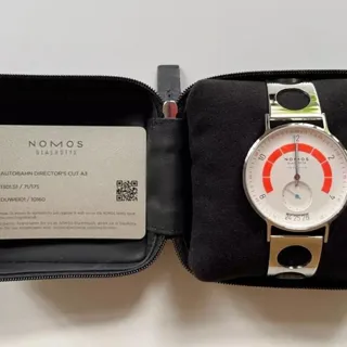 NOMOS Autobahn 1301.S1 41mm Stainless steel White