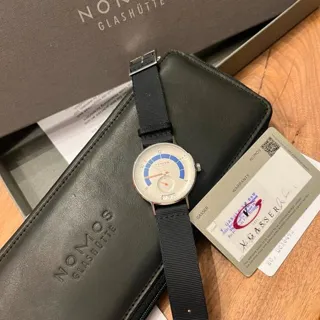 NOMOS Autobahn 1303 41mm Stainless steel Silver