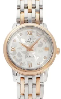 Omega De Ville 424.20.27.60.52.002 27.5mm Red gold Silver