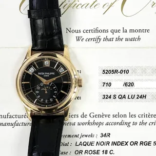 Patek Philippe Annual Calendar 5205R-010 40mm Rose gold Black