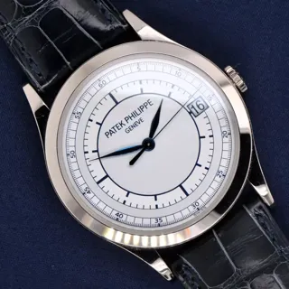 Patek Philippe Calatrava 5296G-001 White gold Silver