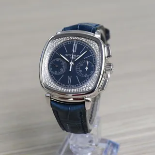 Patek Philippe Chronograph 7071G-011 35mm White gold Blue