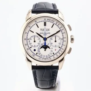 Patek Philippe Perpetual Calendar Chronograph 5270G-015 41mm White gold Silver