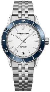 Raymond Weil Freelancer 35mm Stainless steel White