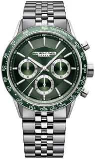 Raymond Weil Freelancer 43.5mm Stainless steel Green