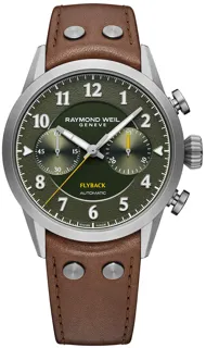 Raymond Weil Freelancer 42mm Stainless Steel$Grey PVD Green