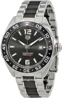 TAG Heuer Formula 1 WAZ2011.BA0843 43mm Brushed/polished steel Gray