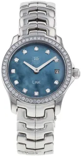 TAG Heuer Link WJF1419.BA0589 24mm Stainless steel Mother of Pearl Blue