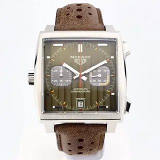 TAG Heuer Monaco CAW211V.FC6466 39mm Stainless steel Green