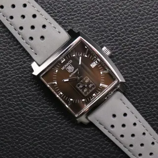 TAG Heuer Monaco WW2115 37mm Stainless steel Brown