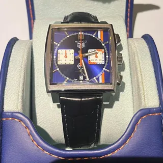 TAG Heuer Monaco CBL2115.FC6494 ( GULF) 39mm Stainless steel Blue