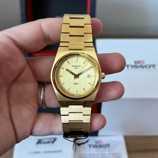 Tissot PRX T137.410.33.021.00 40mm Yellow gold and Stainless steel Champagne