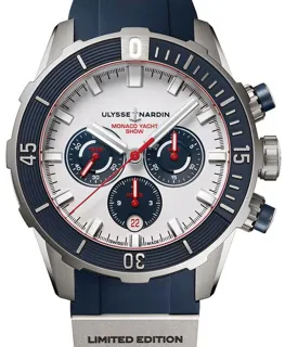 Ulysse Nardin Diver Chronograph 1503-170LE-0A-MON/3A 44mm Titanium White