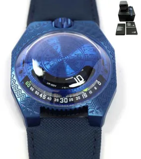 Urwerk UR-202 UR-100V 41mm Titanium Blue