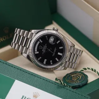 Rolex Day-Date 40 228239 (DAY-DATE  ) 40mm White gold Black