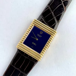 Rolex Cellini King Midas 4012 Yellow gold Blue