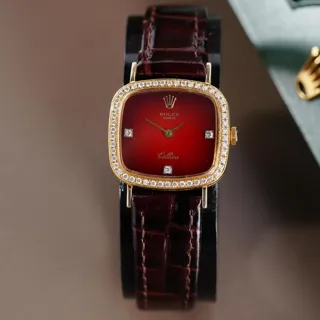 Rolex Cellini 4082 (RED FACE) 24.5mm Yellow gold Red