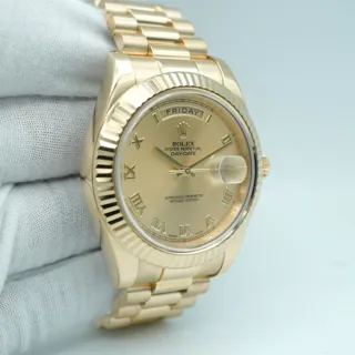 Rolex Day-Date II 218238 41mm Yellow gold Golden